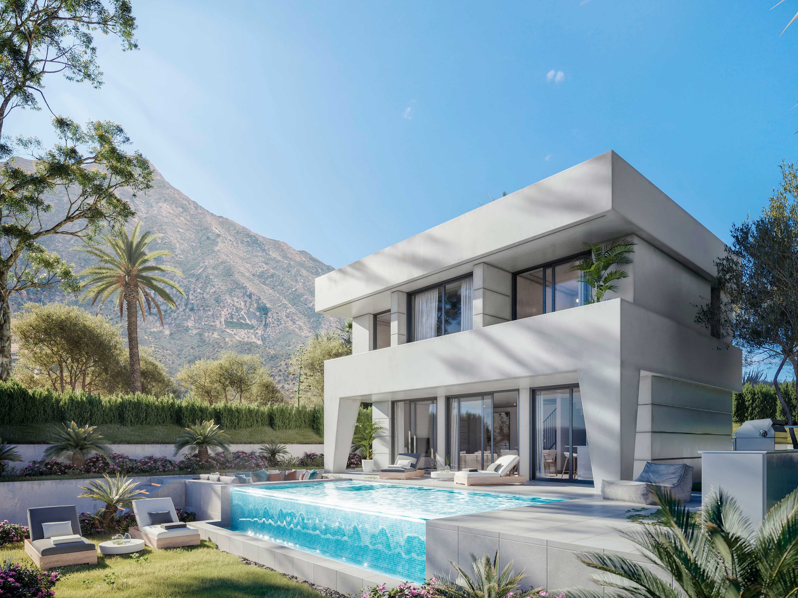 Villa with a fresh design
